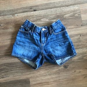 Old Navy girls adjustable waist bluejeans shorts